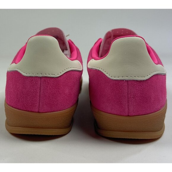 adidas Originals Gazelle Indoor Womens 8.5 Pink White Shoes Sneakers Low JR1356 - Picture 7 of 9